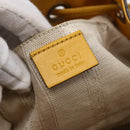 GUCCI Diamante Shoulder Bag Leather Yellow Gold 354229 Auth 145951-18