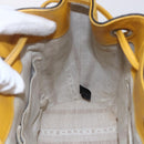 GUCCI Diamante Shoulder Bag Leather Yellow Gold 354229 Auth 145951-20
