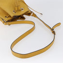 GUCCI Diamante Shoulder Bag Leather Yellow Gold 354229 Auth 145951-7