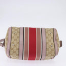 GUCCI GG Canvas Boston Bag 2way Beige Gold 269876 Auth 145953-5