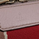 GUCCI GG Canvas Boston Bag 2way Beige Gold 269876 Auth 145953-10