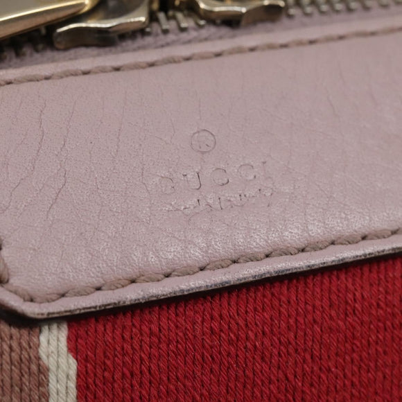 GUCCI GG Canvas Boston Bag 2way Beige Gold 269876 Auth 145953