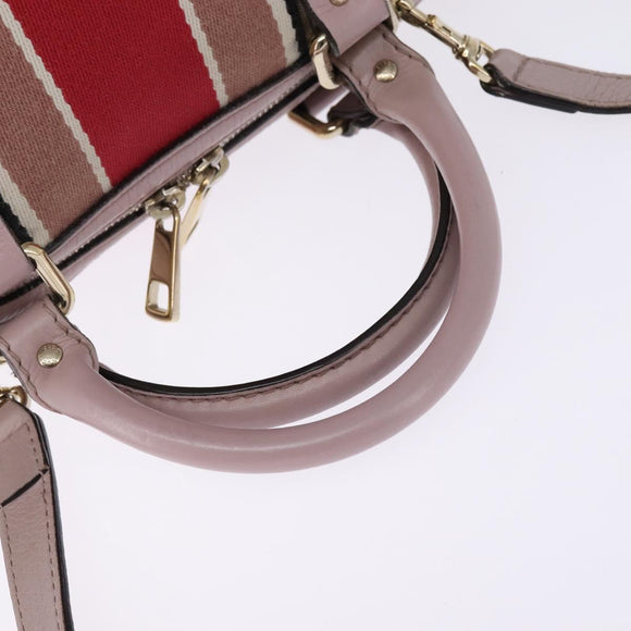 GUCCI GG Canvas Boston Bag 2way Beige Gold 269876 Auth 145953