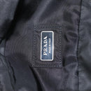 PRADA Waist bag Nylon Black Silver Auth 145954-18