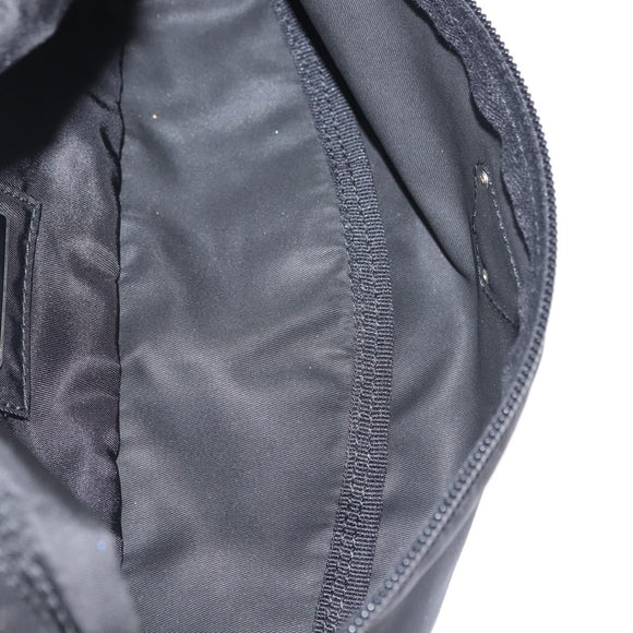 PRADA Waist bag Nylon Black Silver Auth 145954