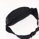 PRADA Waist bag Nylon Black Silver Auth 145954-6