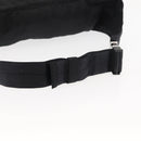 PRADA Waist bag Nylon Black Silver Auth 145954-7