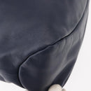 Salvatore Ferragamo Vala Tote Bag Leather Navy Gold Auth 145957-15