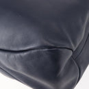 Salvatore Ferragamo Vala Tote Bag Leather Navy Gold Auth 145957-16