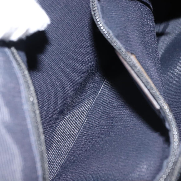 Salvatore Ferragamo Vala Tote Bag Leather Navy Gold Auth 145957