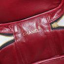CHANEL Matelasse Vanity Pouch Lamb Skin Black Gold CC Auth 145958-16