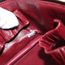 CHANEL Matelasse Vanity Pouch Lamb Skin Black Gold CC Auth 145958-20