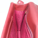 CARTIER Shoulder Bag Leather Bordeaux Gold Auth 145960-19