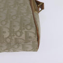 Christian Dior Trotter Canvas Shoulder Bag Gold Beige Auth 145961-14