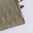 Christian Dior Trotter Canvas Shoulder Bag Gold Beige Auth 145961-16