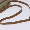 Christian Dior Trotter Canvas Shoulder Bag Gold Beige Auth 145961-7