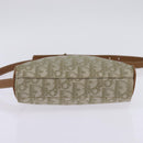 Christian Dior Trotter Canvas Shoulder Bag Gold Beige Auth 145961-5