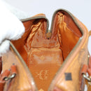 MCM Vicetos Logogram Hand Bag PVC 2way Brown Gold Auth 145962-20