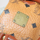 MCM Vicetos Logogram Hand Bag PVC 2way Brown Gold Auth 145962-12