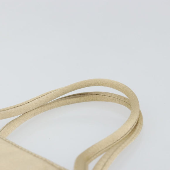 GUCCI Hand Bag Satin Beige 005 4781 0335 Auth 145967