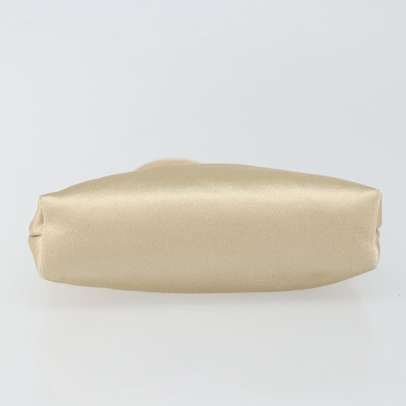 GUCCI Hand Bag Satin Beige 005 4781 0335 Auth 145967