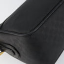 GUCCI Micro GG Supreme Shoulder Bag PVC Black Gold Auth 145968-13