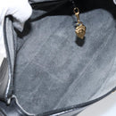 GUCCI Micro GG Supreme Shoulder Bag PVC Black Gold Auth 145968-18