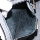 GUCCI Micro GG Supreme Shoulder Bag PVC Black Gold Auth 145968-21