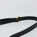 GUCCI Micro GG Supreme Shoulder Bag PVC Black Gold Auth 145968-8