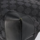 GUCCI GG Canvas Tote Bag Black Silver 019 0426 Auth 145970-16
