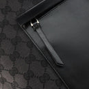 GUCCI GG Canvas Tote Bag Black Silver 019 0426 Auth 145970-19