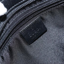 GUCCI GG Canvas Tote Bag Black Silver 019 0426 Auth 145970-20