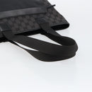 GUCCI GG Canvas Tote Bag Black Silver 019 0426 Auth 145970-7