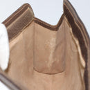 GUCCI GG Supreme Web Sherry Line Clutch Bag PVC Beige Gold 89 01 032 Auth 145971-15