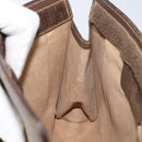 GUCCI GG Supreme Web Sherry Line Clutch Bag PVC Beige Gold 89 01 032 Auth 145971-16