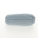 PRADA Chain Shoulder Bag Nylon Light Blue Silver Auth 145974M-6