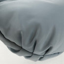 PRADA Chain Shoulder Bag Nylon Light Blue Silver Auth 145974M-19