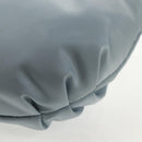 PRADA Chain Shoulder Bag Nylon Light Blue Silver Auth 145974M-20