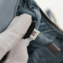 PRADA Chain Shoulder Bag Nylon Light Blue Silver Auth 145974M-12