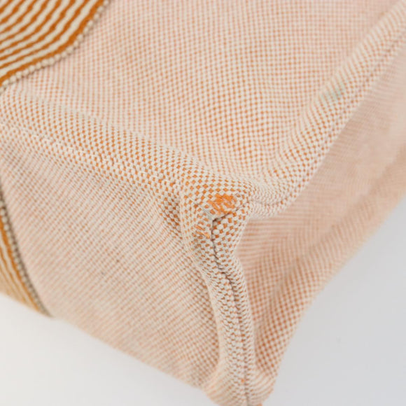 HERMES Fourre Tout PM Hand Bag Canvas Orange Auth 145975