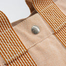 HERMES Fourre Tout PM Hand Bag Canvas Orange Auth 145975-10