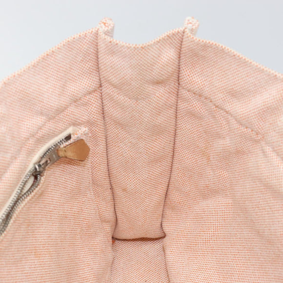 HERMES Fourre Tout PM Hand Bag Canvas Orange Auth 145975