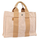 HERMES Fourre Tout PM Hand Bag Canvas Orange Auth 145975-1