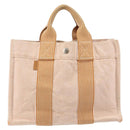 HERMES Fourre Tout PM Hand Bag Canvas Orange Auth 145975-13