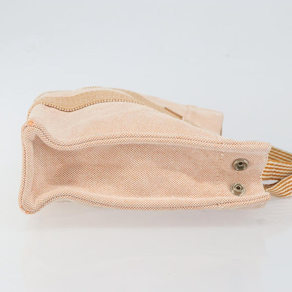 HERMES Fourre Tout PM Hand Bag Canvas Orange Auth 145975