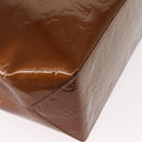 LOUIS VUITTON Monogram Vernis Reade PM Hand Bag Bronze M91146 LV Auth 145983-9