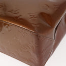 LOUIS VUITTON Monogram Vernis Reade PM Hand Bag Bronze M91146 LV Auth 145983-14