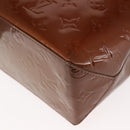 LOUIS VUITTON Monogram Vernis Reade PM Hand Bag Bronze M91146 LV Auth 145983-16