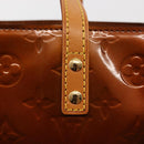 LOUIS VUITTON Monogram Vernis Reade PM Hand Bag Bronze M91146 LV Auth 145983-10