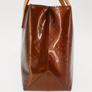 LOUIS VUITTON Monogram Vernis Reade PM Hand Bag Bronze M91146 LV Auth 145983-3